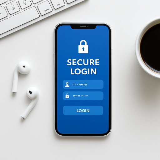 EA77 secure login screen