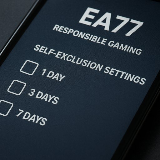 EA77 self-exclusion settings screen